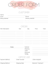 Load image into Gallery viewer, INVOICE Template & ORDER FORM Editable. Custom Receipt Printable. Sales Order Invoice. Ordering Form Tracker Receipt Invoice. Business form | Bundle 2