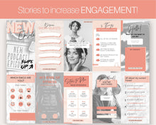 Load image into Gallery viewer, Instagram Story Templates. Podcast Instagram Stories, Canva Template Pack. Podcast Template, Podcasters Podcasting, Social Media Bundle Post | Nude