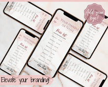 Load image into Gallery viewer, Instagram Template PRICE LIST Instagram Story! Price List Template for your feed, IG Stories, Highlights. Instagram Marketing, Social Media | Pink & Grey Marble