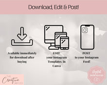 Load image into Gallery viewer, Instagram Theme - GIVEAWAY Post Templates! Social Media Engagement Booster, Small Business Feed, Instagram Frame, Canva, Coaching Marketing | Pink