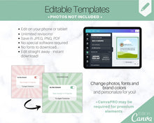 Load image into Gallery viewer, Instagram Theme - NOTIFICATION post Templates! Social Media Engagement Booster, Reminders Feed, Instagram Frame Quote, Canva Theme, Coaching | Green