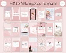 Load image into Gallery viewer, Instagram Theme - NOTIFICATION post Templates! Social Media Engagement Booster, Reminders Feed, Instagram Frame Quote, Canva Theme, Coaching | Pink