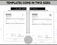 Load image into Gallery viewer, Invoice Template, EDITABLE Receipt Form, Small Business, Receipt Order, Job Estimate Form, Word, Canva, Google Docs, Quote, Proposal