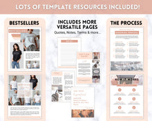 Load image into Gallery viewer, Line Sheet Template, Editable Wholesale Catalog, Pricing & Services Guide, Product Sales, Price List Template, Canva Linesheet Catalogue - Brown
