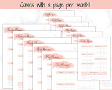 Load image into Gallery viewer, MONTHLY Budget Planner Printable, Financial Tracker Template, Paycheck, Savings Tracker, Binder, Debt, Bill, Spending, Expense Income