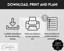 Load image into Gallery viewer, MONTHLY Budget Planner Printable, Financial Tracker Template, Paycheck, Savings Tracker, Binder, Debt, Bill, Spending, Expense Income