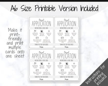 Load image into Gallery viewer, Printable Vinyl Decal Care Card Instructions. Decal Application Order Card, DIY Sticker Seller Packaging Label, Vinyl Decal Care Cards | Grey