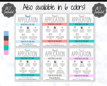 Load image into Gallery viewer, Printable Vinyl Decal Care Card Instructions. Decal Application Order Card, DIY Sticker Seller Packaging Label, Vinyl Decal Care Cards | Purple