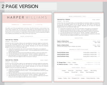 Load image into Gallery viewer, Professional Resume Template Word. CV Template Professional, CV Design, Executive Resume Template, Clean Curriculum Vitae, Minimalist, Free | Style 17