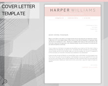 Load image into Gallery viewer, Professional Resume Template Word. CV Template Professional, CV Design, Executive Resume Template, Clean Curriculum Vitae, Minimalist, Free | Style 17