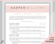 Load image into Gallery viewer, Professional Resume Template Word. CV Template Professional, CV Design, Executive Resume Template, Clean Curriculum Vitae, Minimalist, Free | Style 17