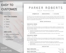 Load image into Gallery viewer, Professional Resume Template Word. CV Template Professional, CV Design, Executive Resume Template, Clean Curriculum Vitae, Minimalist, Free | Style 18