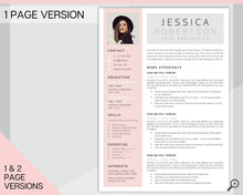 Load image into Gallery viewer, Professional Resume Template Word. CV Template Professional, CV Design, Executive Resume Template, Clean Curriculum Vitae, Minimalist, Free | Style 20