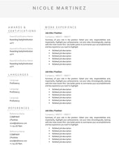 Load image into Gallery viewer, Professional Resume Template Word. CV Template Professional, Modern Executive Resume Template, Clean, Minimalist Resume, Free Docs Bundle