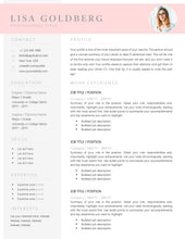 Load image into Gallery viewer, Professional Resume Template Word. CV Template Professional, Modern Executive Resume Template, Clean, Minimalist Resume, Free Docs Bundle | Style 2
