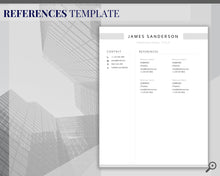Load image into Gallery viewer, Professional Resume Template Word. CV Template Professional, Modern Executive Resume Template, Clean, Minimalist Resume, Free Docs Bundle | Style 7