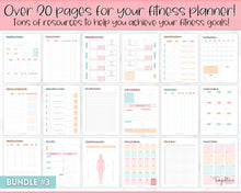 Load image into Gallery viewer, SKY Ultimate PLANNER BUNDLE! Printable Goal Planner, Finances & Budget Planner, Fitness Planner, Self Care Journal, Life, Health | Colorful Sky