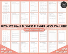Load image into Gallery viewer, SOCIAL MEDIA Planner for Small Business, Content Planner Printable, Instagram, YouTube, TikTok, Facebook, Side Hustle, Marketing Calendar | Mono