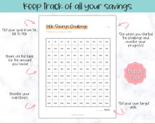 Load image into Gallery viewer, Savings Challenge BUNDLE, 5k, 10k & 20k Saving Tracker Printables, 5000, 10000, 20000, 100 Day, Cash Envelopes, Save Money, Budget, Finance | Colorful Sky
