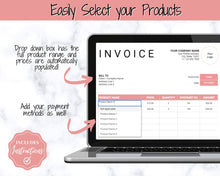 Load image into Gallery viewer, Small BUSINESS Tracker. Editable for your Business, Automated Profit Loss Income Expense, Product Inventory, Etsy Amazon eBay | Google Sheets
