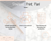 Load image into Gallery viewer, Social Media Planner Printable. Tracker for Instagram, YouTube, Facebook, Pinterest, Blog. Content, Business &amp; Marketing Planner, To Do List | Mono
