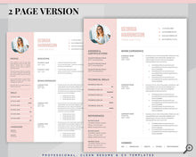 Load image into Gallery viewer, Sorority Recruitment Template, Sorority Resume Template Kit, Professional Resume Template Packet, Executive Curriculum Vitae Template Bundle | Style 11