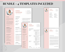 Load image into Gallery viewer, Sorority Recruitment Template, Sorority Resume Template Kit, Professional Resume Template Packet, Executive Curriculum Vitae Template Bundle | Style 11