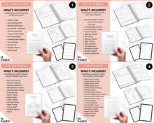 Load image into Gallery viewer, Ultimate PLANNER BUNDLE! Printable Goal Planner, Finances & Budget Planner, Fitness Planner, Self Care Journal, Life, Health | Pink