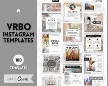 Load image into Gallery viewer, VRBO Template for Instagram! Editable Social Media Posts, Canva, Airbnb, Super host signs, Signage, Air bnb Vacation Rental, Welcome Book | Lovelo Mono