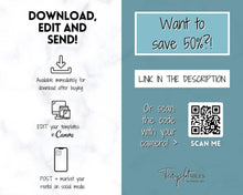 Load image into Gallery viewer, VRBO Template for Instagram! Editable Social Media Posts, Canva, Airbnb, Super host signs, Signage, Air bnb Vacation Rental, Welcome Book | Lovelo Teal