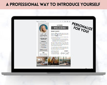 Load image into Gallery viewer, Welcome LETTER Template, Airbnb & VRBO, Editable Canva Air bnb House manual, Superhost eBook, Host signs, Signage, Vacation Rental Guide