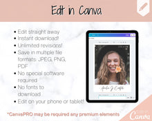 Load image into Gallery viewer, Yearbook AD Template, Senior & High School Graduation, Grad Announcement, School Yearbook, FULL Page, Photo Card, Yearbook Ad, Grad Tribute | Style 3