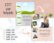 Load image into Gallery viewer, Yearbook AD Template, Senior & High School Graduation, Grad Announcement, School Yearbook, FULL Page, Photo Card, Yearbook Ad, Grad Tribute | Style 4