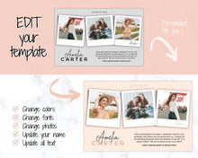 Load image into Gallery viewer, Yearbook AD Template, Senior & High School Graduation, Grad Announcement, School Yearbook, HALF Page, Photo Card, Yearbook Ad, Grad Tribute | Style 3