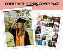 Load image into Gallery viewer, Yearbook Ad Template for Senior &amp; High School Graduation | FULL Page School Yearbook | Style 6
