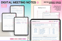 Load image into Gallery viewer, Productivity MEGA BUNDLE! 2026 Digital Planner Pack | Colorful Daily Planner, To Do List, Digital Notebook &amp; Meeting Notes, Smart Apple Links
