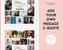 Load image into Gallery viewer, Yearbook Ad Template for Senior &amp; High School Graduation | FULL Page School Yearbook | Style 6
