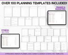 Load image into Gallery viewer, 2025 OneNote Digital Planner | OneNote Template for Daily, Weekly &amp; Monthly Planning | Minimalist
