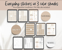 Load image into Gallery viewer, That Girl Aesthetic DIGITAL STICKERS | Digital Planner Sticker Pack for iPad &amp; GoodNotes | Boho Watercolor
