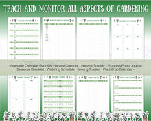 Load image into Gallery viewer, 2024 Garden Planner | Gardening Planner With Plant Journal, Planting Calendar, Plant Care, Seed Starting, Garden Book &amp; Plant Notes | Green
