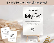 Load image into Gallery viewer, 40 Baby Shower Games Printable BUNDLE | Gender Neutral Baby Shower Activity for Woodland, Boho, Neutral Theme Baby Showers
