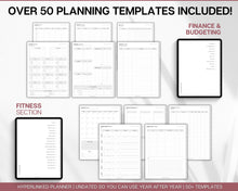 Load image into Gallery viewer, Undated Digital Planner | Daily, Weekly, Monthly Planner for iPad &amp; GoodNotes | Mono
