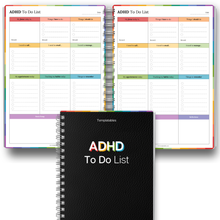 Load image into Gallery viewer, ADHD Daily To Do List | Guided Focus &amp; Productivity Planner | A5
