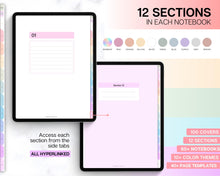 Load image into Gallery viewer, Digital Notebook | Hyperlinked Portrait Notebook with Aesthetic Covers and Note-Taking Templates for GoodNotes &amp; iPad
