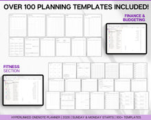 Load image into Gallery viewer, 2026 OneNote Digital Planner | OneNote Template for Daily, Weekly &amp; Monthly Planning | Minimalist
