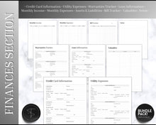 Load image into Gallery viewer, End of Life Planner Printable Bundle | With Medical, Death, Estate, Funeral planning, Emergency Binder | Prepare just in case, What if binder &amp; Household planner
