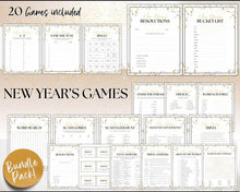 Load image into Gallery viewer, New Years Games BUNDLE | 20 New Years Eve Party Game Printables for Adults
