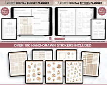 Load image into Gallery viewer, All Access Digital Planner BUNDLE! 15+ GoodNotes Planners | 2025 Daily Weekly Planner | Undated | Perfect for Student, Notebook, Fitness, Travel, Budget, iPad &amp; ADHD | Mono
