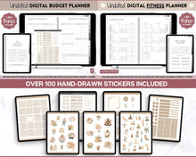 Load image into Gallery viewer, All Access Digital Planner BUNDLE! 15+ GoodNotes Planners | 2024 Daily Weekly Planner | Undated | Perfect for Student, Notebook, Fitness, Travel, Budget, iPad &amp; ADHD | Mono
