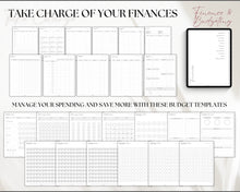 Load image into Gallery viewer, 2025 RICH GIRL Digital Budget Planner | 2024 GoodNotes Planner &amp; Daily Weekly Monthly Budget | For Expenses &amp; Financial Spending Income Savings Debt | Mono
